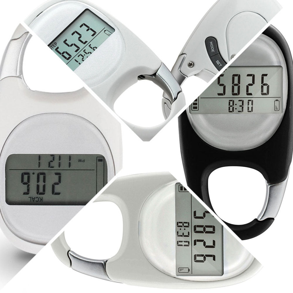 Mountain Climbing Running Pedometer with Clip Adults Fitness Information Tool