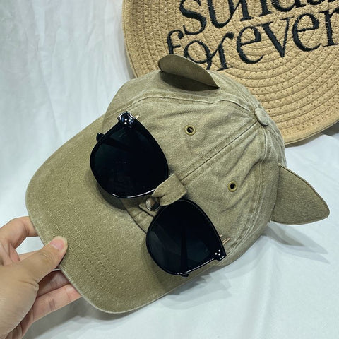 Fashion Personalized Cat Ears Duck Tongue Sun Hat