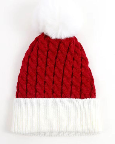 Men's And Women's Fashion Simple Christmas Knitted Hat