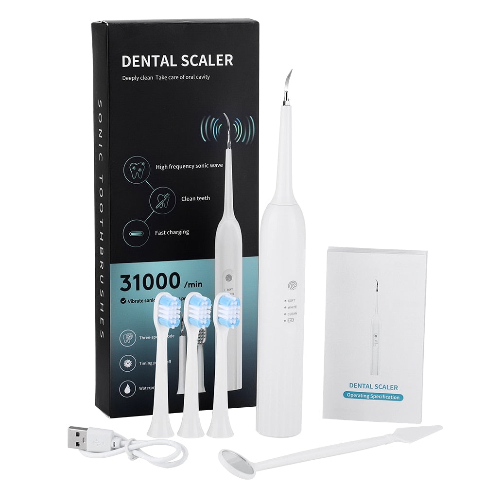 Electric Dental Calculus Remover Dental Cleaning Device Teeth Cleaner Tooth Whitening Irrigator Remove Tartar Scaler Teeth Care