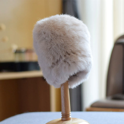 Knitted Rabbit Fur Hat Children