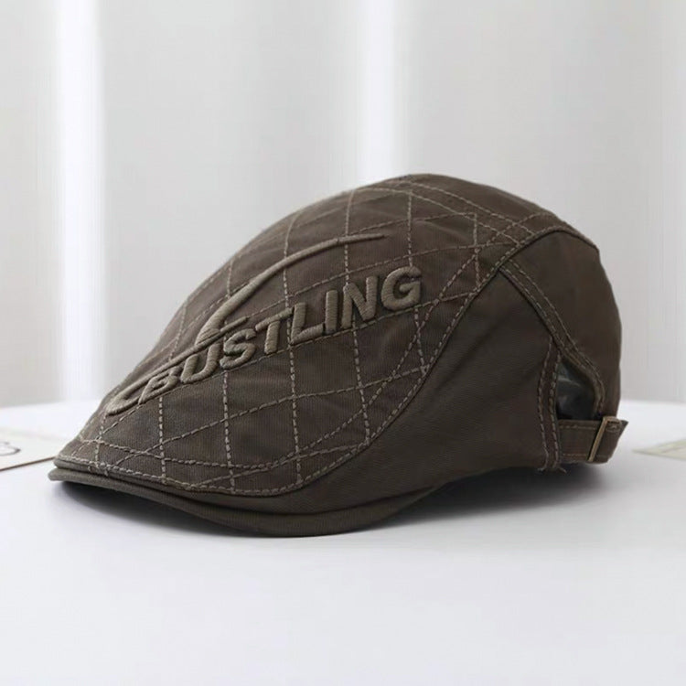 Retro Advance Hats Japanese Style Simple Retro Design Artist Hat Reverse Wear Duckbill Cap