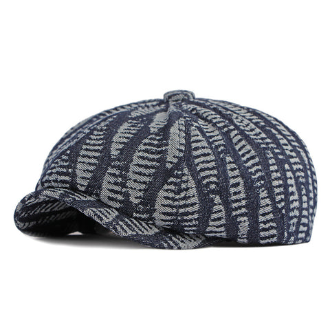 Men's Fashion Wash Denim Beret
