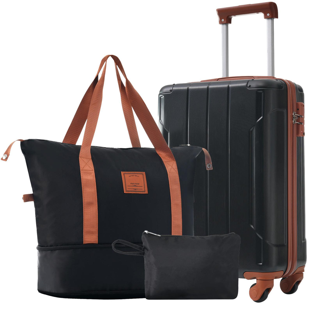 Hardshell Luggage Sets 3 Piece Carry-on Suitcases with Wheels, TSA Lock for Men Women