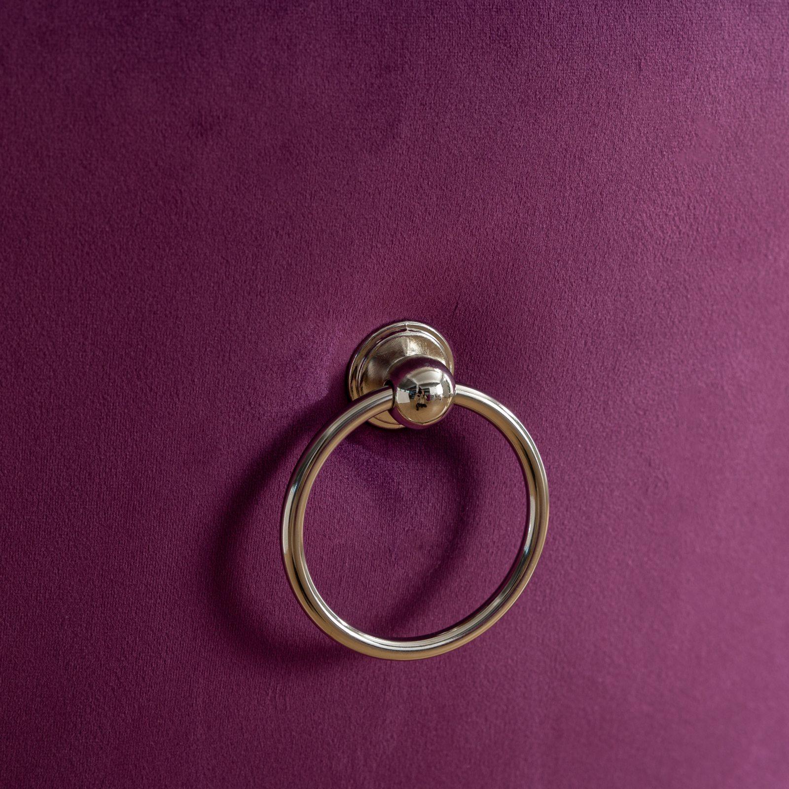 Modern, High-end Tufted Solid Wood Contemporary Velvet Upholstered Dining Chair with Chrome Stainless Steel Plating Legs,Nailhead Trim,Set of 2