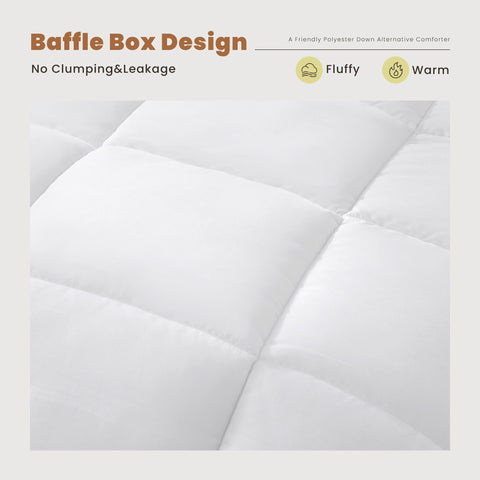 Four Season Universal Down Comforter- Soft and Fluffy Bedding, Lightweight and Luxurious Down Comforter