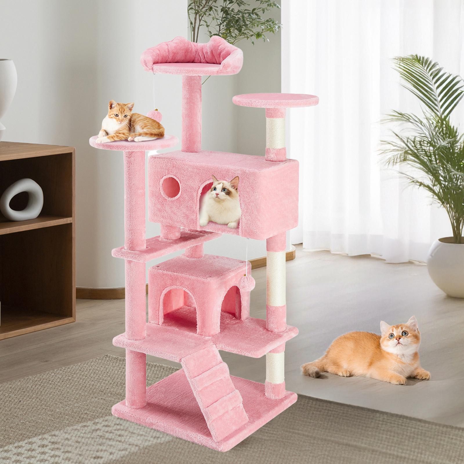 Multi-functional cat tree house cat climbing frame, lounge and recreation area detachable toy