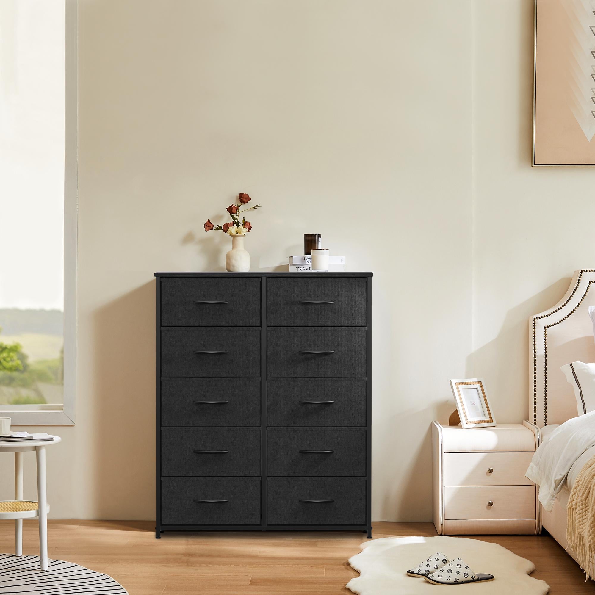 Dresser for Bedroom, Drawer Dresser Organizer Storage Drawers Fabric Storage Tower