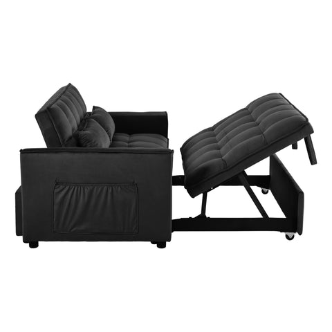 Convertible Sofa Bed,3-in-1 Pull Out Couch Bed with Reclining Backrest and Pillows,Sofa Bed Full Convertible Sleeper Loveseat for various occasions