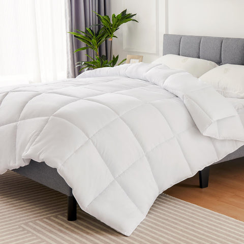 Four Season Universal Down Comforter- Soft and Fluffy Bedding, Lightweight and Luxurious Down Comforter