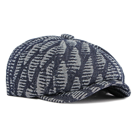 Men's Fashion Wash Denim Beret