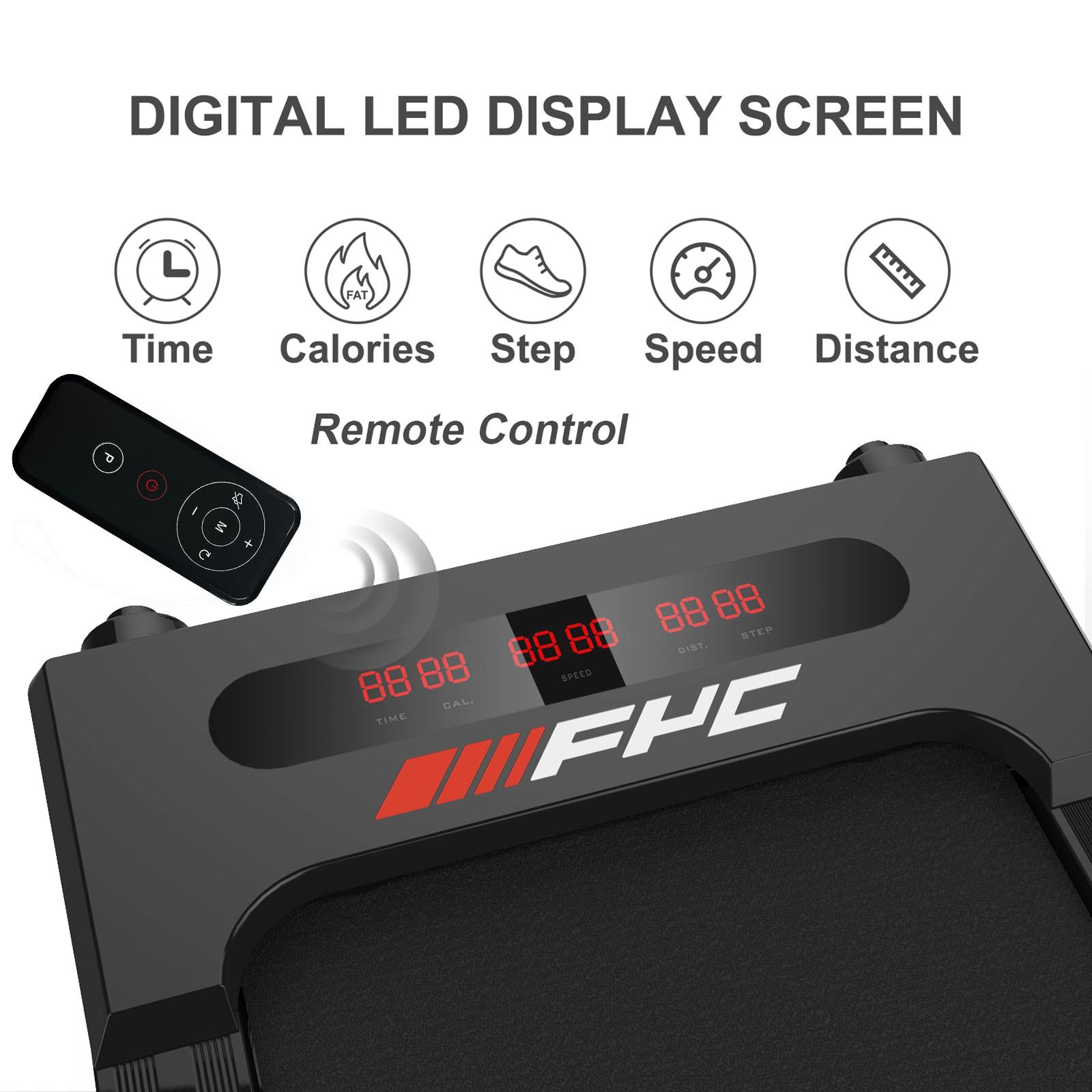 Under Desk Treadmill - Walking Pad 2 in 1 Folding Treadmill Desk Workstation for Home 3.5HP 300LBS Weight Capacity