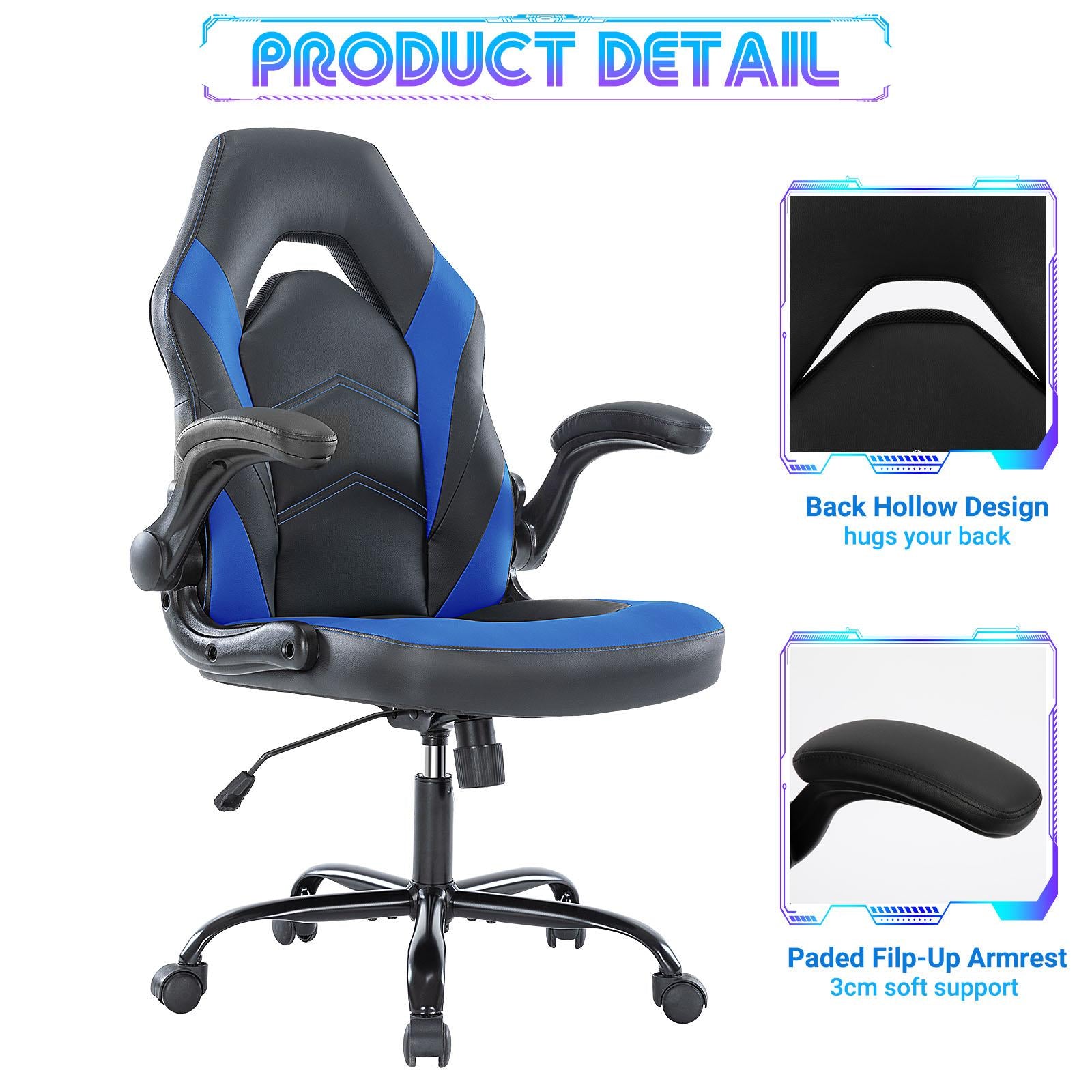 Gaming Chair, Ergonomic Office Chair High Back Computer Desk Chair