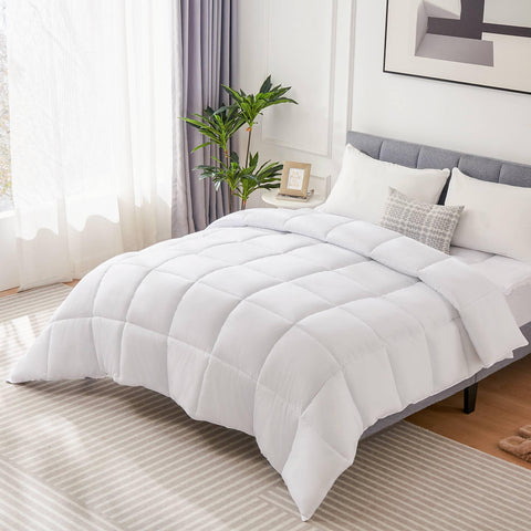 Four Season Universal Down Comforter- Soft and Fluffy Bedding, Lightweight and Luxurious Down Comforter