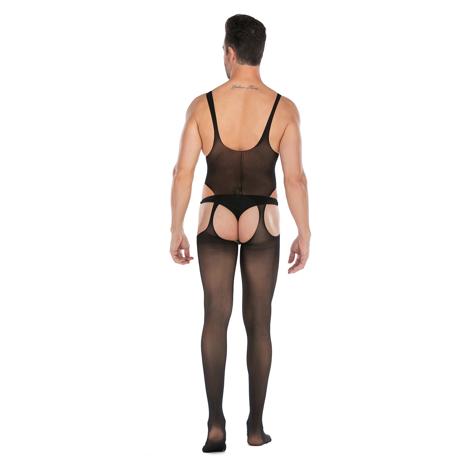 Solid Color Sleeveless Tank Top Stockings  One Piece