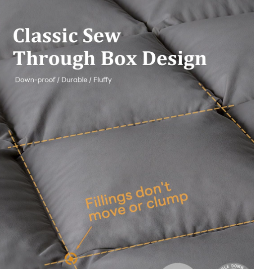 Premium All-Season Comforter - Hypoallergenic Down Alternative, Temperature Regulating, Machine Washable - Queen/King Sizes