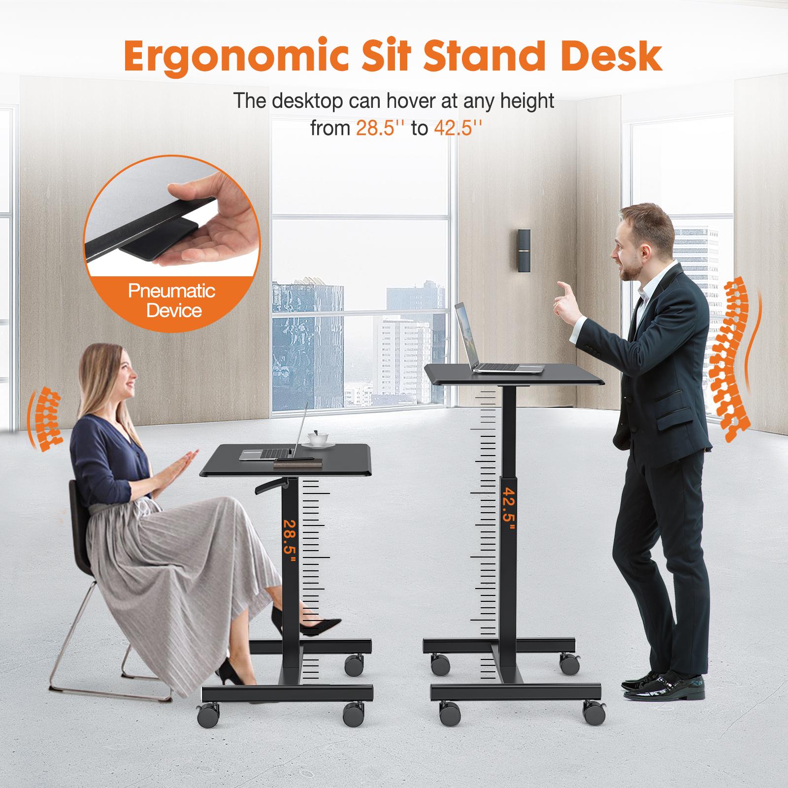 Small Standing Desk Mobile Standing Desk Adjustable Height