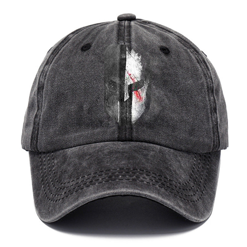 Washed Cotton Printed Old Dad Hat Men's Retro