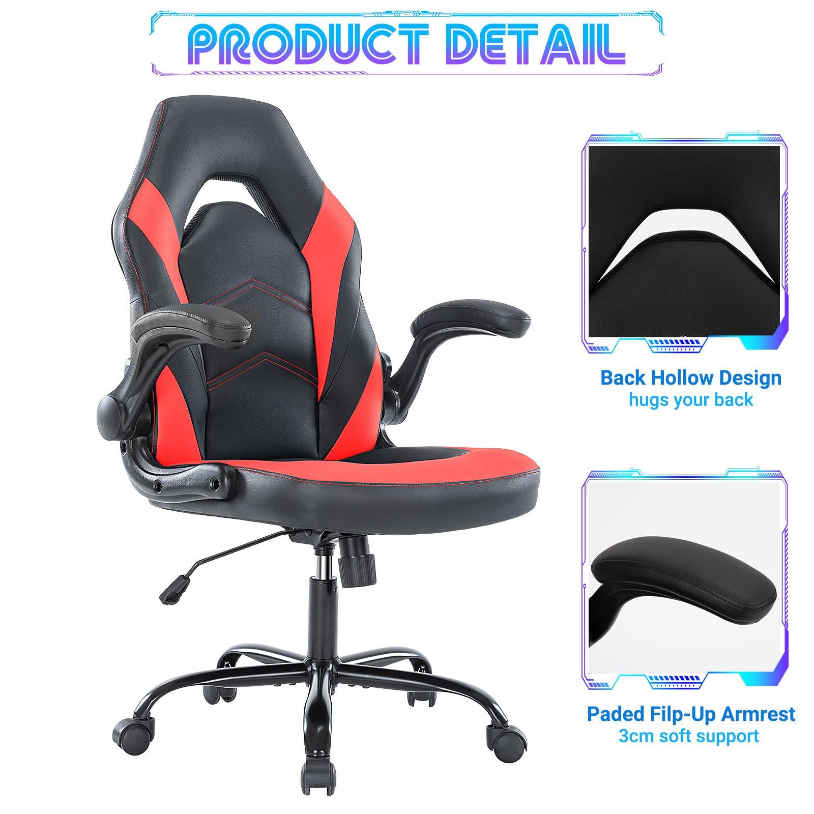 Gaming Chair, Ergonomic Office Chair High Back Computer Desk Chair