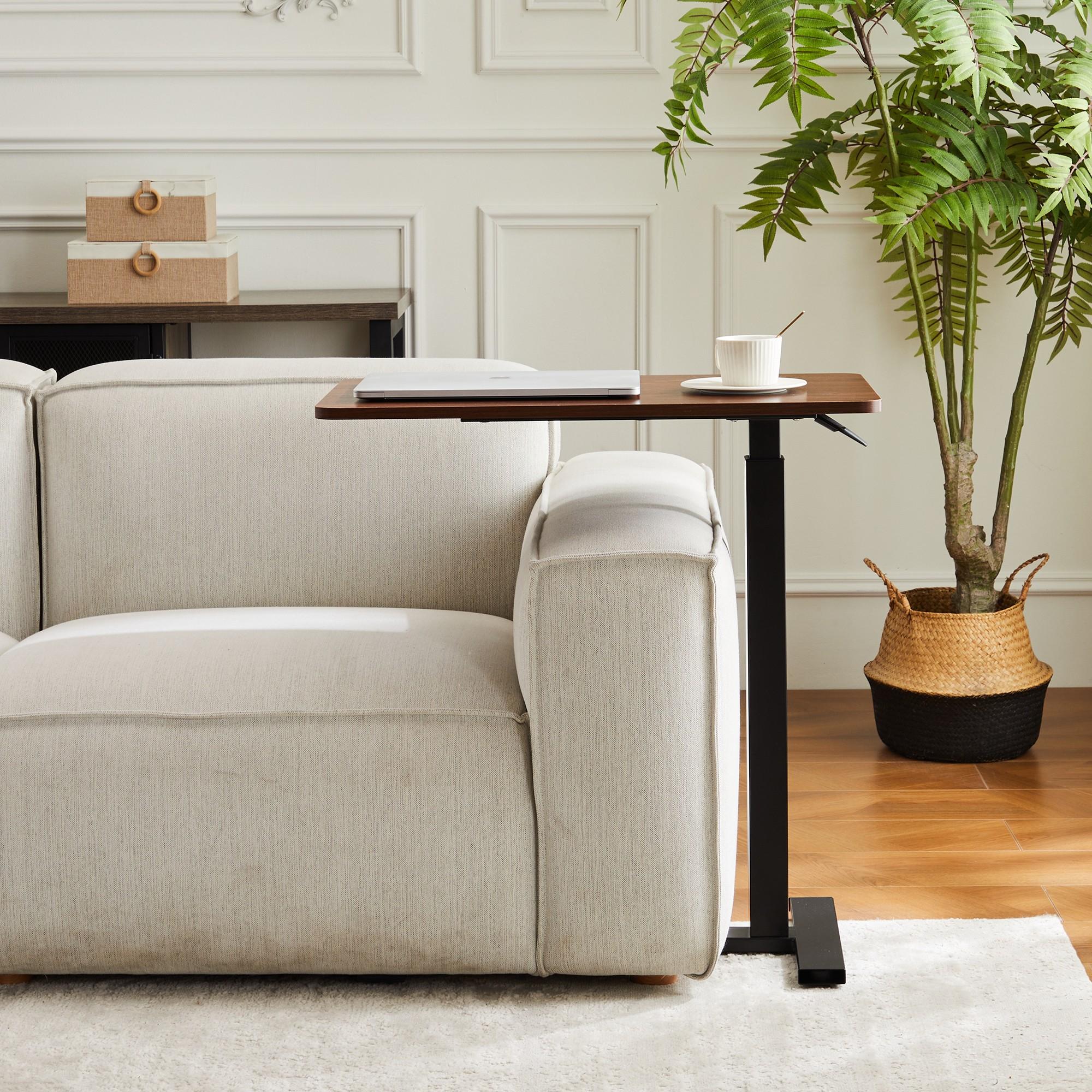 Adjustable mobile bed table, computer desk, mobile standing table