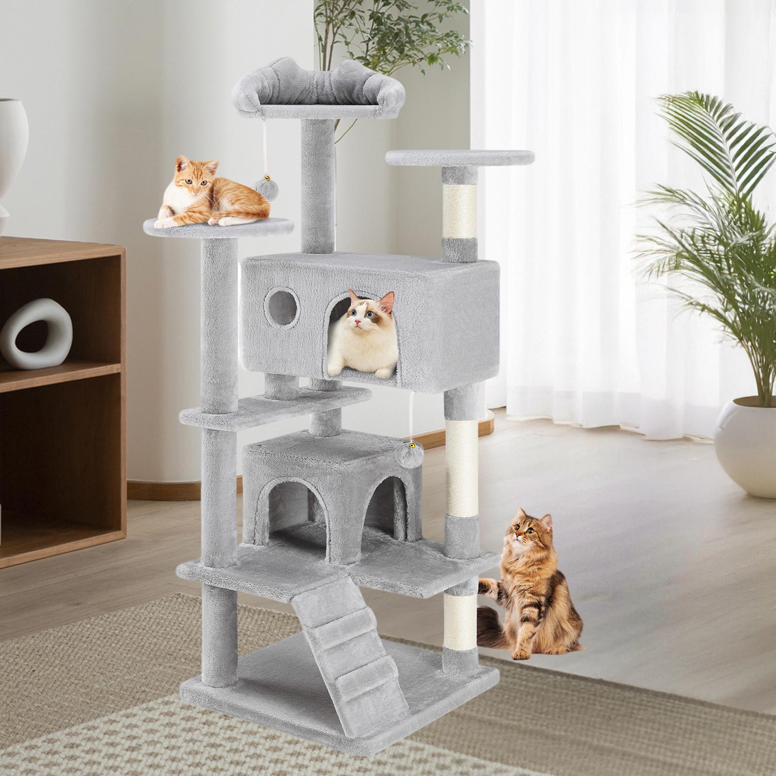 Multi-functional cat tree house cat climbing frame, lounge and recreation area detachable toy
