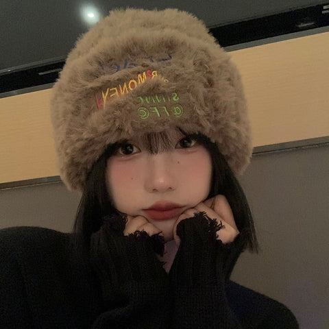 Women's Fashion Thickened Warm Woolen Hat