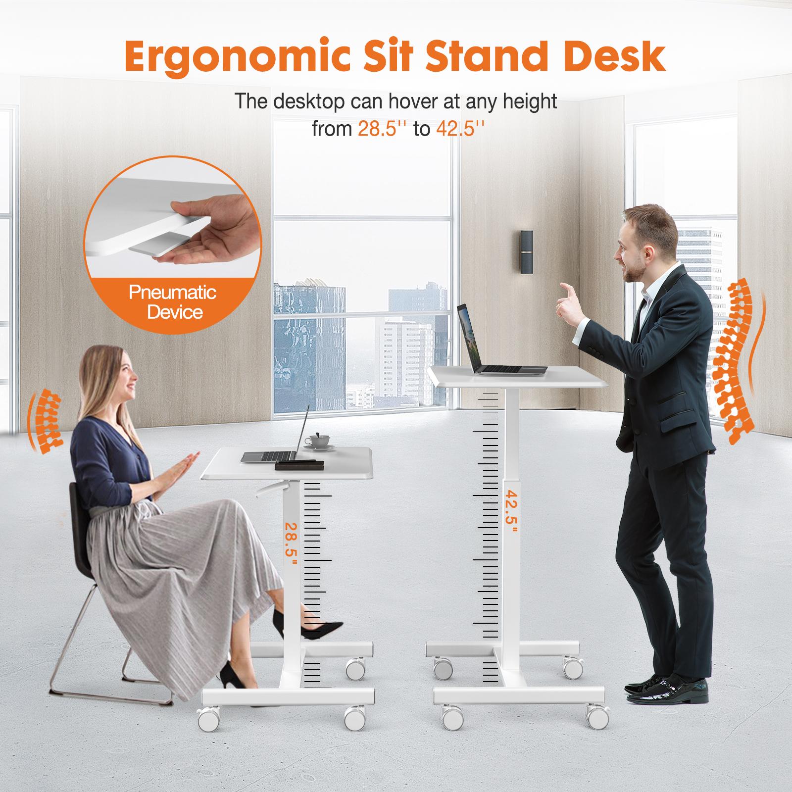 Small Standing Desk Mobile Standing Desk Adjustable Height