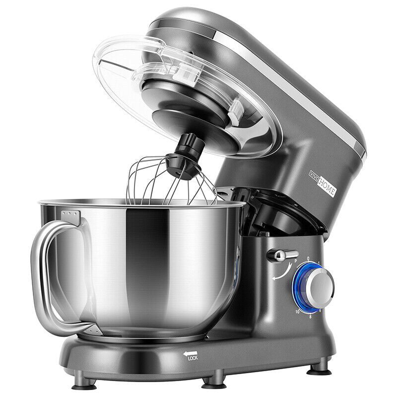 Electric Countertop Food Stand Mixer 660W 10 Speed 6QT Tilt-Head Kitchen Beater
