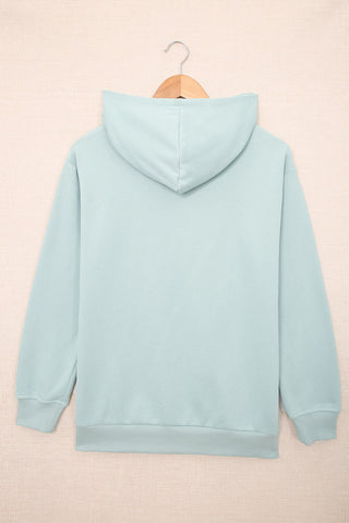 Dropped Shoulder Kangaroo Pocket Hoodie