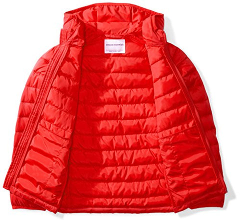 BOYS' LIGHTWEIGHT WATER-RESISTANT PACKABLE HOODED PUFFER COATS