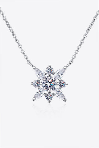Moissanite Rhodium-Plated Necklace