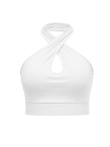 Halter Neck Cropped Tank