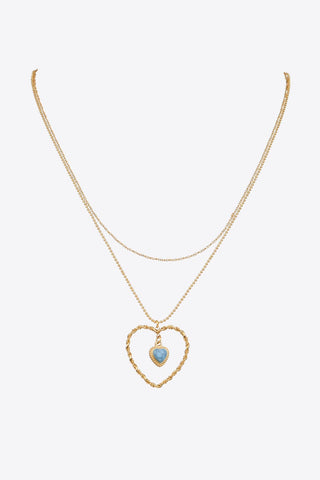 Heart Pendant Stainless Steel Necklace