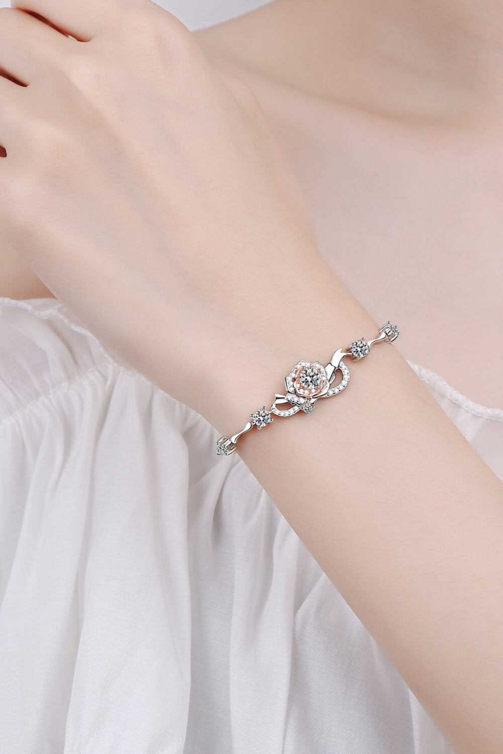 Bracelet 925 Sterling Silver Moissanite