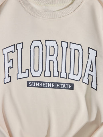 FLORIDA SUNSHINE STATE Dropped Shoulder Sweatshirt